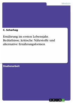 Ernährung im ersten Lebensjahr. Bedürfnisse, kritische Nährstoffe und alternative Ernährungsformen (eBook, PDF) - Scharhag, C.