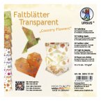 URSUS Faltblätter Transparent &quote;Country Flowers&quote;