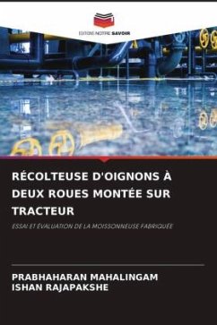 RÉCOLTEUSE D'OIGNONS À DEUX ROUES MONTÉE SUR TRACTEUR - MAHALINGAM, PRABHAHARAN;RAJAPAKSHE, ISHAN