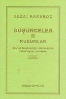 Düsünceler 2 - Kurumlar - Karakoc, Sezai