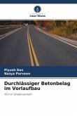 Durchlässiger Betonbelag im Vorlaufbau