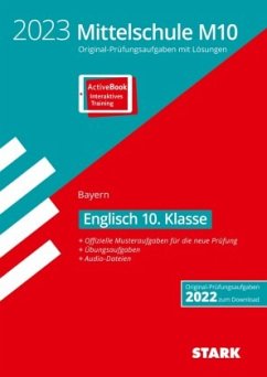 Cover STARK Original-Prüfungen und Training Mittelschule M10 2023 - Englisch - Bayern, m. 1 Buch, m. 1 Beilage