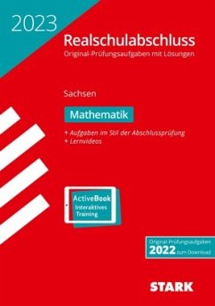 Cover STARK Original-Prüfungen Realschulabschluss 2023 - Mathematik - Sachsen, m. 1 Buch, m. 1 Beilage