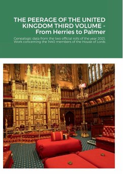 THE PEERAGE OF THE UNITED KINGDOM THIRD VOLUME - From Herries to Palmer - Gregorio, Mario