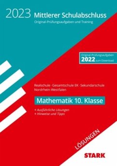 Cover STARK Lösungen zu Original-Prüfungen und Training - Mittlerer Schulabschluss 2023 - Mathematik - Realschule/Gesamtschule EK/Sekundarschule - NRW