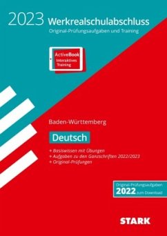 Cover STARK Original-Prüfungen und Training Werkrealschule 2023 - Deutsch 10. Klasse - BaWü, m. 1 Buch, m. 1 Beilage