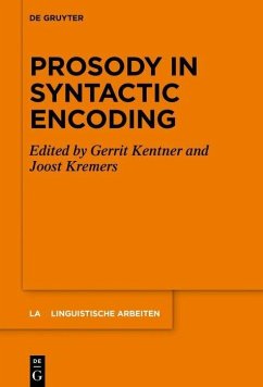 Cover Prosody in Syntactic Encoding (eBook, PDF)
