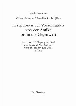 Rezeptionen der Vorsokratiker von der Antike bis in die Gegenwart (eBook, PDF)