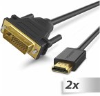 2x1 UGREEN HDMI To DVI 24+1 Cable