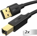 2x1 UGREEN USB-A To BM Print Cable 3m