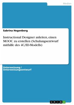 Instructional Designer anleiten, einen MOOC zu erstellen (Schulungsentwurf mithilfe des 4C/ID-Modells) (eBook, PDF) - Hegenberg, Sabrina