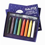 8 Kreide Butterstix mit Wasserstift aquarell