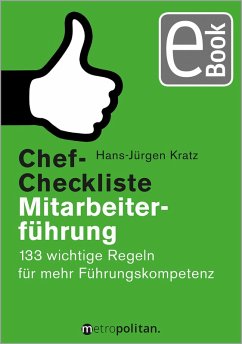 Chef-Checkliste Mitarbeiterführung (eBook, PDF) - Kratz, Hans-Jürgen