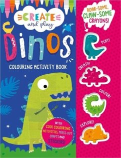 Create and Play Create and Play Dinos Colouring Activity Book - Ideas, Make Believe