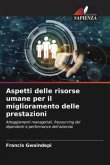 Aspetti delle risorse umane per il miglioramento delle prestazioni