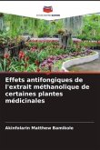 Effets antifongiques de l'extrait méthanolique de certaines plantes médicinales