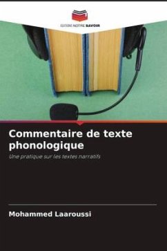 Cover Commentaire de texte phonologique