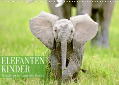 Elefantenkinder: Winzlinge im Land der Riesen (Wandkalender 2023 DIN A3 quer) - Calvendo