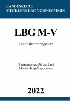 Landesbeamtengesetz LBG M-V 2022 - Studier, Ronny