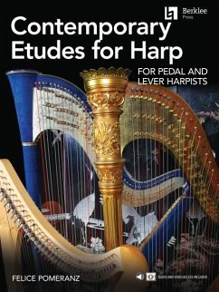 Contemporary Etudes for Harp for Pedal and Lever Harpists by Felice Pomeranz - Pomeranz, Felice