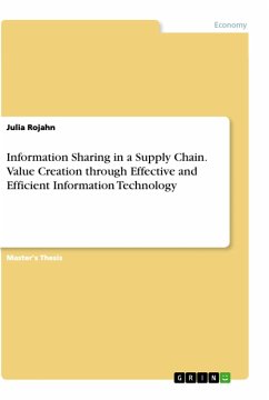 Information Sharing in a Supply Chain. Value Creation through Effective and Efficient Information Technology - Rojahn, Julia