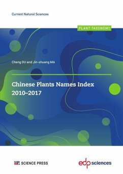 Chinese Plants Names Index 2010-2017 (eBook, PDF) - Du, Cheng; Ma, Jin-shuang