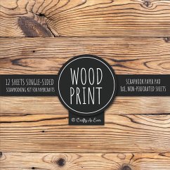 Wood Print Scrapbook Paper Pad - Crafty As Ever