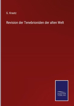 Cover Revision der Tenebrioniden der alten Welt