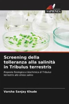 Screening della tolleranza alla salinità in Tribulus terrestris - Khude, Varsha Sanjay