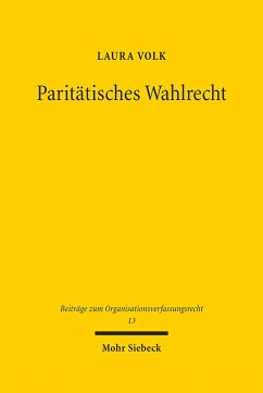 Paritätisches Wahlrecht (eBook, PDF) - Volk, Laura