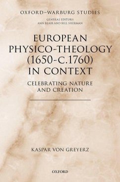 Cover European Physico-Theology (1650-C.1760) in Context