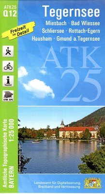 ATK25-Q12 Tegernsee (Amtliche Topographische Karte 1:25000)