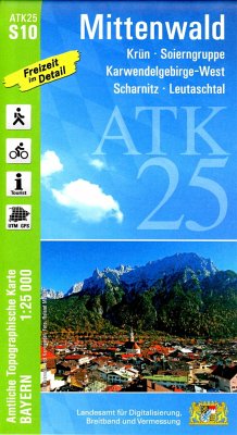 ATK25-S10 Mittenwald (Amtliche Topographische Karte 1:25000)