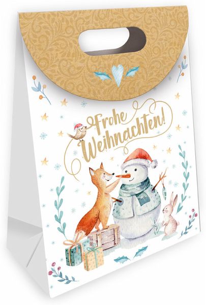 Trötsch Geschenktasche mit Verschluss klein Winterwald Trötsch Geschenktasche mit Verschluss klein Winterwald