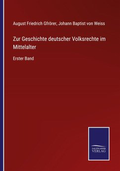 Cover Zur Geschichte deutscher Volksrechte im Mittelalter