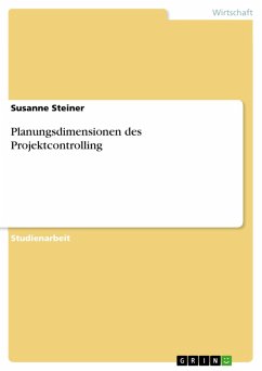 Planungsdimensionen des Projektcontrolling (eBook, ePUB) Planungsdimensionen des Projektcontrolling (eBook, ePUB)