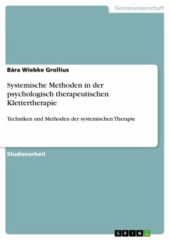 Systemische Methoden in der psychologisch therapeutischen Klettertherapie (eBook, PDF)