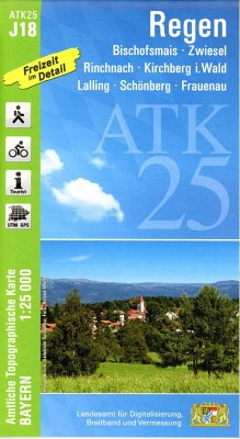 Cover ATK25-J18 Regen (Amtliche Topographische Karte 1:25000)