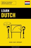 Learn Dutch - Quick / Easy / Efficient (eBook, ePUB)