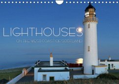 Lighthouses on the West Coast of Scotland (Wall Calendar 2023 DIN A4 Landscape)