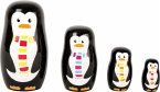 small foot 10619 - Matrjoschka Pinguin-Familie, 4-teilig, Holz, 10cm