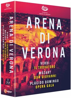 Arena Di Verona - Three Great Performances BLU-RAY Box - Netrebko/Eyvazov/Alvarez/Lungu/Domingo/+