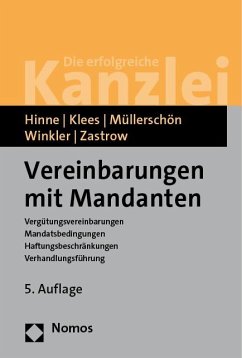 Vereinbarungen mit Mandanten - Hinne, Dirk;Klees, Hans;Müllerschön, Albrecht