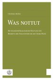 Was nottut (eBook, PDF)