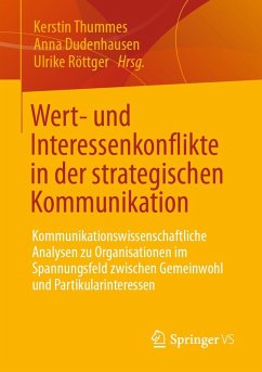 Cover Wert- und Interessenkonflikte in der strategischen Kommunikation (eBook, PDF)