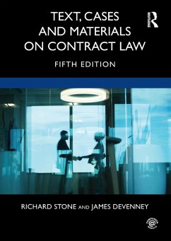 Text, Cases and Materials on Contract Law (eBook, PDF) - Stone, Richard; Devenney, James