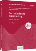 Der mündliche Kurzvortrag Der mündliche Kurzvortrag