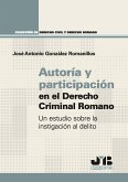 Autoría y participación en el Derecho Criminal Romano (eBook, PDF)