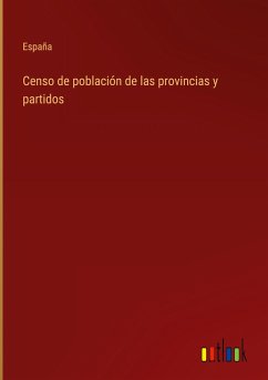 Censo de población de las provincias y partidos - España
