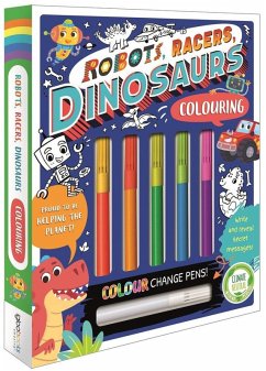 Cover Robots, Racers, Dinosaurs Colouring
